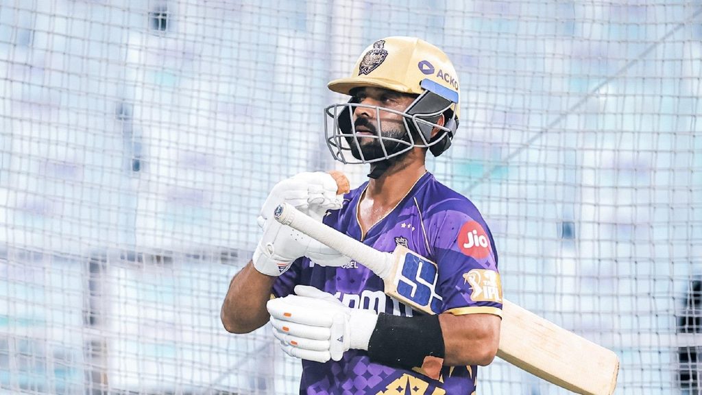 Skipper Ajinkya’s 1st day out at the Eden Gardens as the KKR Skipper
