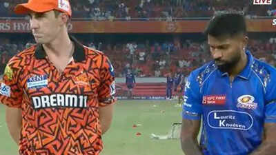 IPL 2025: Why SRH, MI players are wearing black armbands, observed minute's silence