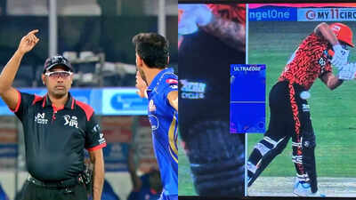 Wild 10 seconds in IPL! Umpire confused, Ishan Kishan walks, Snickometer says NOT OUT