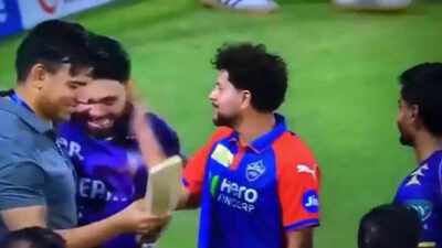 Watch: What happened after Kuldeep Yadav slapped Rinku Singh on the field