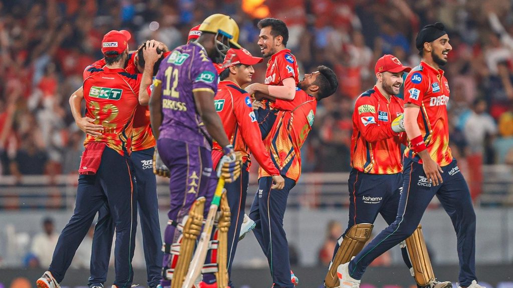 PBKS vs KKR : Punjab Kings Hold Nerve to Seal 16-Run Win Against KKR