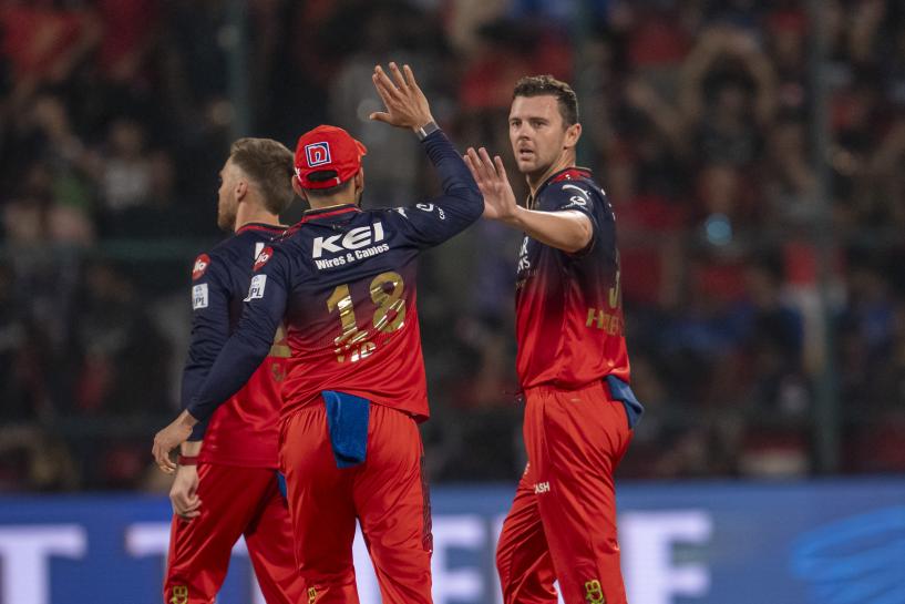 RCB falter at home in rain-curtailed thriller against PBKS