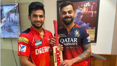 'A million thanks...': Virat Kohli gifts a bat to Punjab Kings youngster