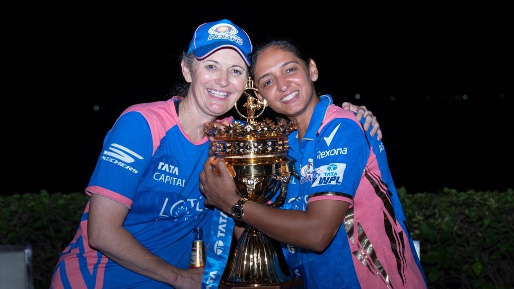 Thank you Champion Coach Charlotte, we’ll miss you! - Mumbai Indians