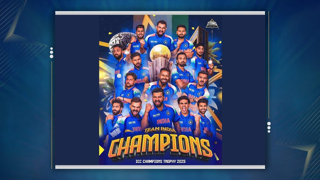 India claim third Champions Trophy title, beat New Zealand in final