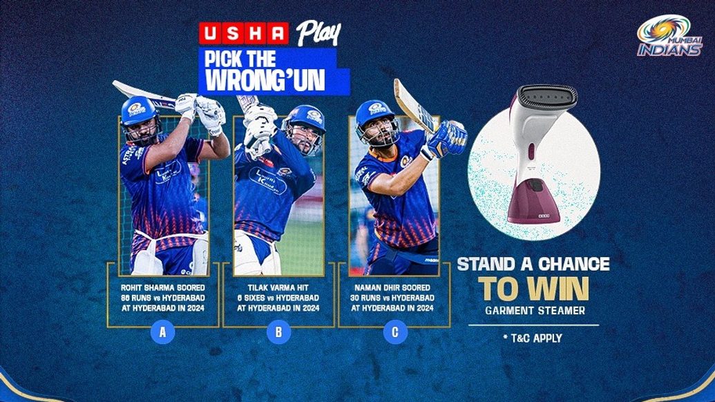 Contest 9 | 2025 Season: Win USHA Garment Steamer - Mumbai Indians