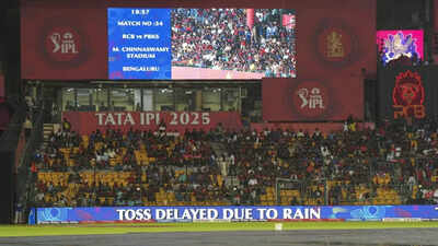 IPL 2025: Rain threatens to disrupt RCB vs KKR Match at Chinnaswamy Stadium in Bengaluru