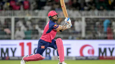Carnage at Eden Gardens! Riyan Parag smashes 6 sixes in a row - WATCH