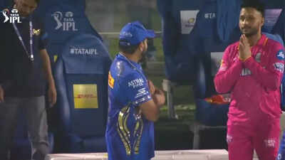 Watch: Akash Madhwal folds hands after seeing Rohit Sharma; ex MI skipper points at wife Ritika